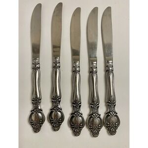 Stanley Roberts Replacement Flatware SRB199 Vintage Regal Floral 5 Dinner Knives